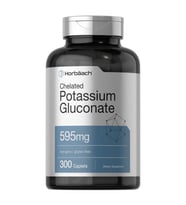 Horbaach Chelated Potasyum Gluconate 595mg 300 Capsul.usa vers.