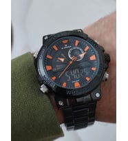Naviforce Erkek Kol Saati Çift Kordonlu Dijital & Analog 2104 (Siyah)