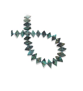 Krizokol Doğal Taş Dörtgen Kesim 11x18mm Dizi