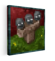 Kanvas Tablo Wither Piksel Minecraft Tablosu Ev Ofis Salon Duvar Dekoru