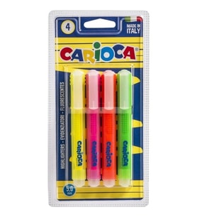 CARİOCA FOSFORLU İŞARETLEME KALEMİ 4'LÜ 4 RENK (MEMORY)