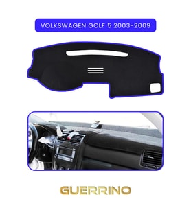 VOLKSWAGEN Golf 5 (2003-2009)TORPİDO KORUMA HALISI MAVİ KENAR