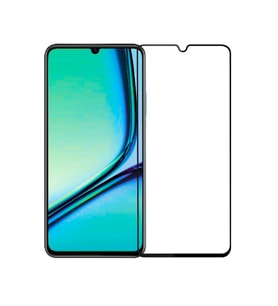 Realme Note 50 Uyumlu 5D Glass Temperli Cam Ekran Koruyucu (Siyah)