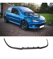 Peugeot 206 Cupra R Uyumlu Ön Lip Mat Siyah Ön Tampon Lip