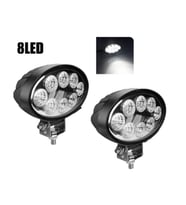 2 Adet 8 Power Ledli Oval 9-60 Volt 24w Ip67 Çalışma Lambası