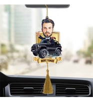 Off Road Karikatürlü Araba Ayna Süsü