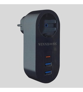 Mcg® 2 USB,1 TYPE-C Girişli 1'li Çocuk Korumalı,Isıya Karşı Dayanıklı 2500Watt Termal Akım Korumalı Priz