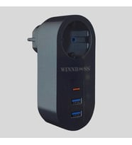 Mcg® 2 USB,1 TYPE-C Girişli 1'li Çocuk Korumalı,Isıya Karşı Dayanıklı 2500Watt Termal Akım Korumalı Priz