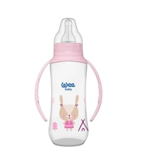 Wee Baby Klasik Kulplu PP Biberon 270 ml 6-18 ay Pembe