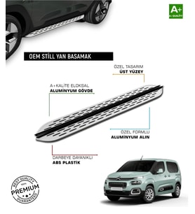 CITROEN BERLINGO UZUN ŞASE UYUMLU 2019 2020 2021 2022 2023 2024 2025 2026 2027 ARACA ÖZEL YAN BASAMA