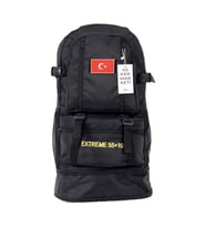 Siyah Körüklü 55+10 LT Outdoor Çanta