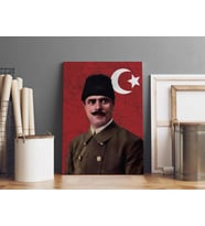 Kuşçubaşı Eşref Kanvas Tablo 40x55cm Kuşçubaşı Eşref Sencer Dekoratif Tablo