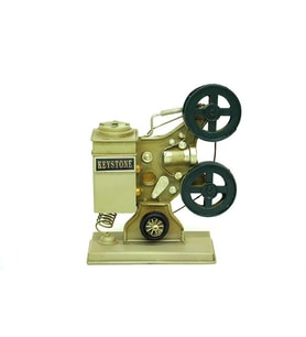 Dekoratif Metal Sinemaskop Biblo Vintage Ev Ofis Hediyelik