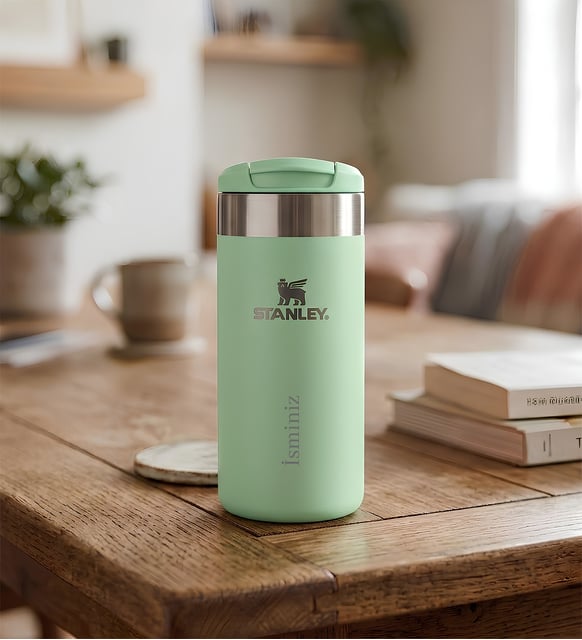 Kişiye Özel The AeroLight™ Transit Mug Stanley Termos 0.35L Açık Yeşil