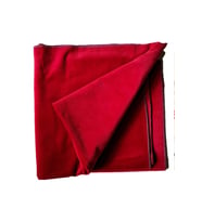 ESER Okey Oyun Masa Örtüsü Kadife 140x140 Kırmızı