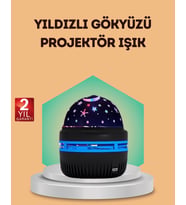 USB Galaxy Projektör Lamba – Romantik Atmosfer, Çocuk Odası, Parti ve Düğün Işığı