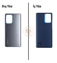 Xiaomi Mi 11T PRO Meteor Gri Arka Pil Kapağı Batarya Kapağı Lazer Kesim Back Cover