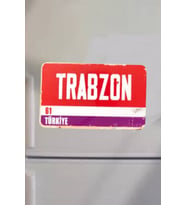 Trabzon Şehir Temalı Buzdolabı Magneti (Çok Renkli)