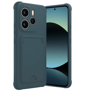 Newface Xiaomi Redmi Note 14 4G Kelvin Kartvizitli Silikon - Koyu Yeşil