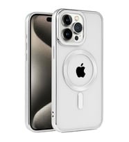 Northcity iPhone 15 Pro Max Kronos Magsafe Kılıf - Gümüş, Esnek ve Elen Kaymaz