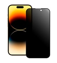 Vendas iPhone 13 Pro Uyumlu Privacy Bilvis Double Strong Tempered Glass Hayalet Cam Ekran Koruyucu (Siyah)