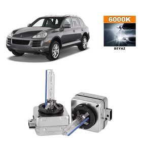 Porsche Cayenne 2002-2010 D1S / D1R 6000K Beyaz HID Xenon Ampul 2 Adet