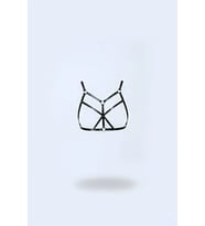 Mulvxbrf Brf02 Siyah Göğüs Harness Suni Deri Çapraz Bağlamalı - Brf265 (Mulvix)
