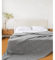 Koza Home Trenza Gri Çift Kişilik Battaniye 200x220 15030