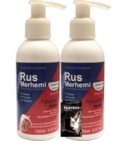 Playboy Blue 2 Adet x 150 ml Cevizli &amp; Ceviz Sütlü Rus Merhemi Tüy Dökücü Krem + 1 Armağan Jel