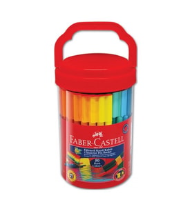 Faber Castell Eğlenceli Keçeli Kalem 50 Renk Plastik Kova