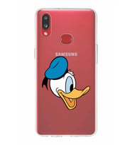 Samsung Galaxy A10s  Kapak Donald Duck Tasarımlı Şeffaf Silikon Kılıf