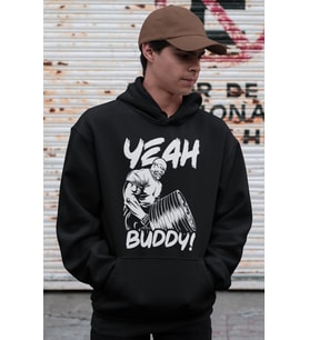 Yeah Buddy ! Ronnie Coleman Bodybuilding Fitness Gym Baskılı Unisex Oversize Sporcu Hoodie