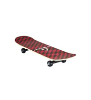 TR-132 Kırmızı Siyah Damalı Tahta Kaykay 80 X 20 Cm