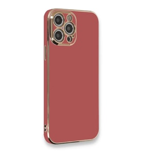 iPhone 12 Pro Kılıf Volet Silikon - Kırmızı