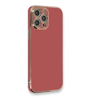 iPhone 12 Pro Kılıf Volet Silikon - Kırmızı