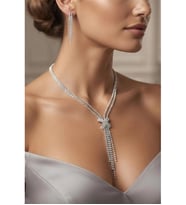 ZİRKON TAŞLI ABİYE KOLYE KÜPE SET