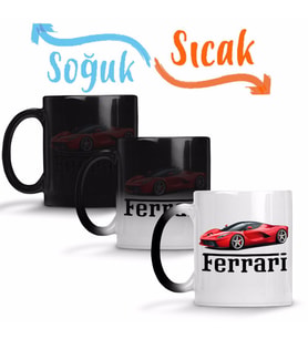 Ferrari Sihirli Kupa Bardak Porselen