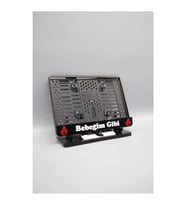 Bebeğim Gibi 3D Kabartmalı Siyah Pleksi Motor Plakalık