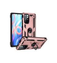 Xiaomi Redmi Note 11t Kılıf Sofya Yüzüklü Silikon Kapak - Rose