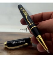 Kişiye Özel Lüks Besmele Temalı Metal Roller İmza Kalemi