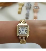 bayan zirkon taşlı hediyelik kol saati