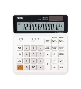 Deli Hesap Makinesi Smart 12 Hane Beyaz M01010