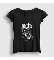 Presmono Kadın Siyah Groza Mgla T-Shirt 380018tt
