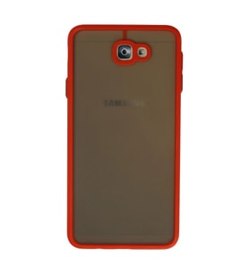 Samsung Galaxy J7 Prime Kılıf Montreal Silikon Kapak - Kırmızı