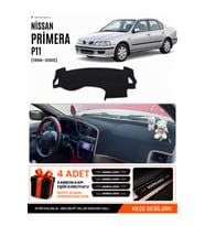 NİSSAN PRİMERA P11 (1996-2000) Uyumlu Torpido Örtüsü Torpido Kılıfı - Siyah Gri
