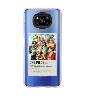 Poco X3 Pro Uyumlu One Piece Desenli Şeffaf Telefon Kılıfı