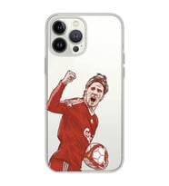 Iphone 15 Pro Uyumlu Fernando Torres Desenli Şeffaf Telefon Kılıfı