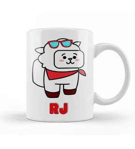 Bts Among Us Bt21 Rj 01 Kupa Bardak Porselen
