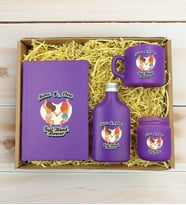 BK Gift Kişiye Özel İsimli DTF Best Friend Temalı Mor Defter & Kahve Fincanı & Kolonya & Mum Hediye Seti-6, Arkadaşa Hediye, Doğum Günü Hediyesi