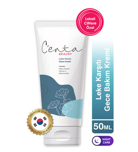 C'enta Beauty Lekeli Ciltlere Özel Gece Bakım Kremi 50ml - Cica Krem
